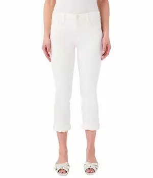 Джинсы JEN7, Straight Crop & Roll Jeans