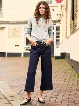 Джинсы jena из органического хлопка с богатым широким укорочением Baukjen, цвет Dark Denim