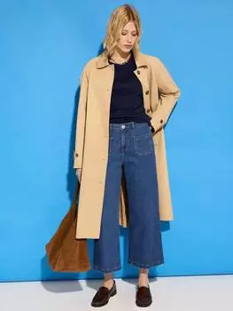 Джинсы jena из органического хлопка с богатым широким укорочением Baukjen, цвет Washed Indigo