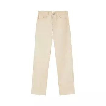 Джинсы Jil Sander Mid Rise Straight Leg Denim Jeans Alabaster, желто-коричневый