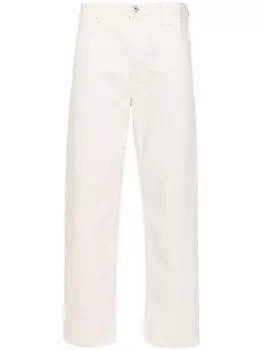 Джинсы Jil Sander + средней посадки зауженные, серый