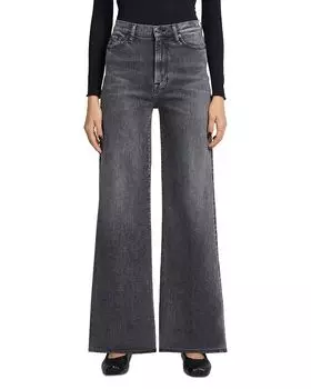 Джинсы Jo High Rise Wide Leg в Night Out 7 For All Mankind, серый