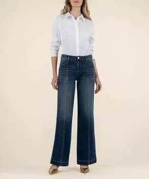 Джинсы Jodi High Rise Wide Leg в оттенке Energy Wash KUT FROM THE KLOTH