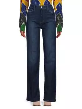 Джинсы Joe's Jeans Blake с высокой посадкой и широкими штанинами, темно - синий