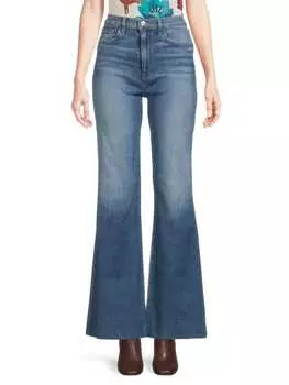 Джинсы Joe's Jeans расклешенные с высокой посадкой, голубой