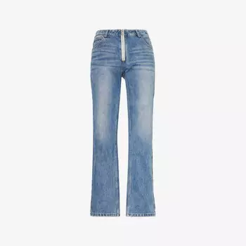 Джинсы Jonny Shearling прямого кроя из денима Cole Buxton, синий