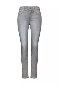 Джинсы «Йорк» с завышенной талией, приталенного кроя, женские Street One, цвет Light Grey