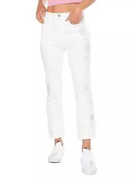 Джинсы Juicy Couture Venice с разрезом по подолу, белый