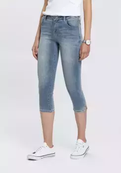 Джинсы-капри Arizona "Ultra-Stretch", со средней талией, синий