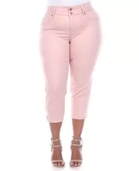 Джинсы-капри больших размеров White Mark