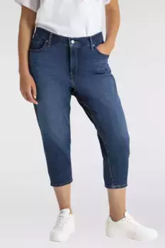 Джинсы-капри Levi's Plus "Джинсы 311 PL SHP SKNY CAPRI 22", из эластичной смеси хлопка, цвет Lapis Amidst Plus