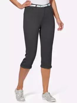 Джинсы-капри в стиле casual (1 шт.) Casual Looks, черный