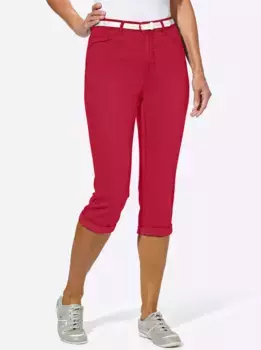 Джинсы-капри в стиле casual (1 шт.) Casual Looks, красный