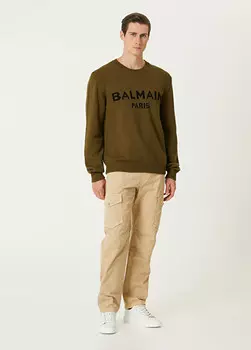Джинсы-Карго Balmain, бежевый