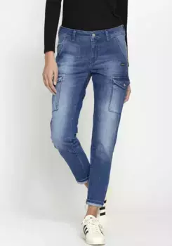 Джинсы-карго GANG "94AMELIE CARGO", цвет Care Wash