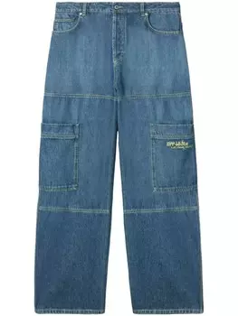 Джинсы карго Irregular Off-White, синий