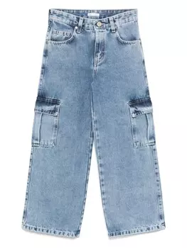 Джинсы карго Miss Grant Kids стираные, синий