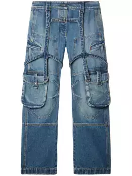 Джинсы карго OFF-WHITE, синий