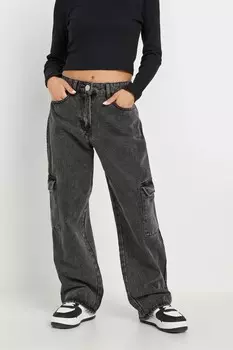 Джинсы карго Pixiegirl Petite, черный