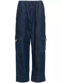 Джинсы карго с логотипом VLogo Signature VALENTINO GARAVANI, синий