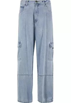 Джинсы карго с широкими штанинами SOUTHPOLE, синий деним