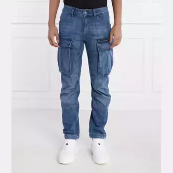 Джинсы карго с зауженным кроем и молнией Rovic 3D G-Star Raw, синий