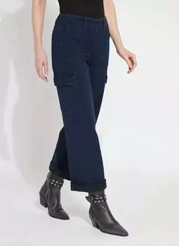 Джинсы-карго Scout с манжетами цвета индиго Lysse