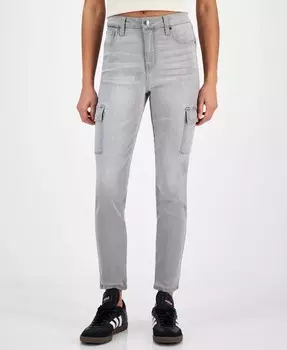Джинсы-карго скинни для молодежи со средней посадкой Celebrity Pink, серый