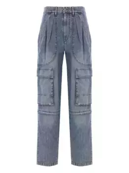 Джинсы карго со складками MARANT TOILE, синий