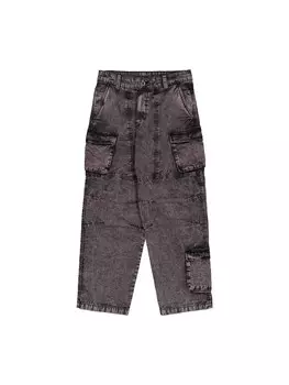 Джинсы карго свободного кроя ALPHA INDUSTRIES, черный деним