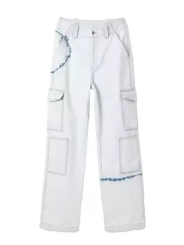 Джинсы-карго свободного кроя Desigual Senda, белый