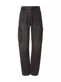 Джинсы-карго свободного кроя GUESS Originals GO, черный деним