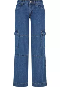 Джинсы-карго свободного кроя Urban Classics, синий деним