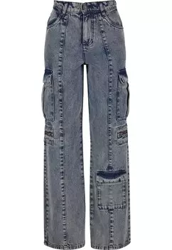 Джинсы карго свободного кроя Urban Classics, синий деним