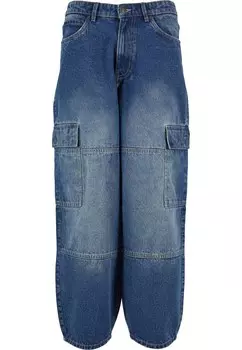 Джинсы карго свободного кроя Urban Classics, синий деним