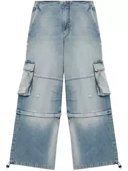 Джинсы карго We11done, синий