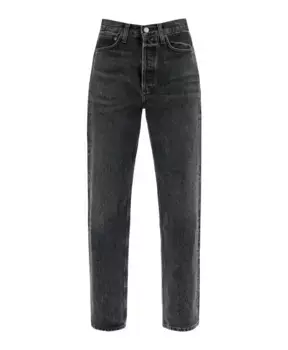 Джинсы келли из регенеративного хлопка Agolde, черный