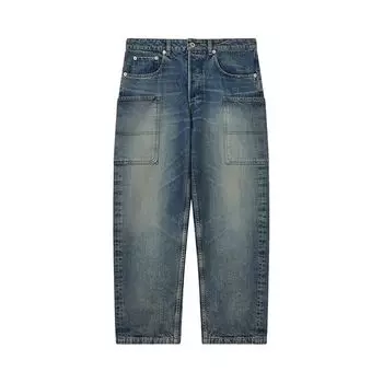 Джинсы Kenzo Cargo Monkey Fit Jeans 'Ten Wash Denim', синий