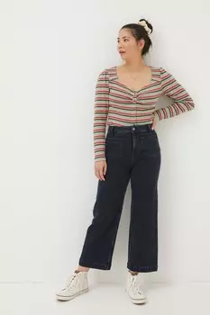 Джинсы Keswick Fatface с укороченным кроем и широкими штанинами Fat Face, синий