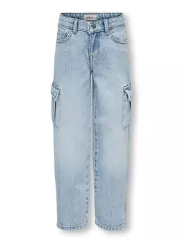 Джинсы KIDS ONLY Cargo-Jeans KOGHARMONY WIDE CARGO CARROT, цвет light blue denim