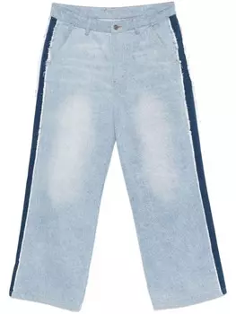 Джинсы KidSuper x Ronaldinho с полосками, синий