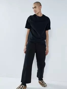 Джинсы king широкого кроя из органического хлопка Raey, черный