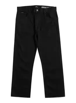 Джинсы классического кроя Quiksilver "Aqua Cult Ankle Washed Black", черный
