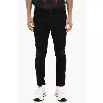 Джинсы классического кроя темного цвета Dsquared2, Black