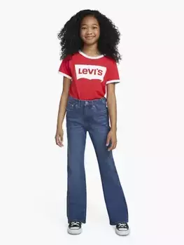 Джинсы-клеш 726 с высокой посадкой для больших девочек 7–16 лет Levi's, цвет Double Talk - Dark Wash