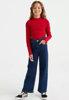 Джинсы-клеш BLUE RIDGE WE Fashion, темно-синий