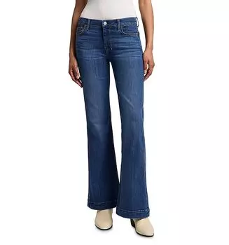 Джинсы-клеш Dojo Tailoress Bootcut в стиле Love Story 7 For All Mankind, синий