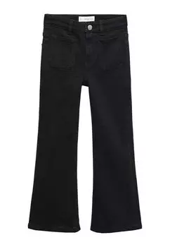 Джинсы-клеш Flare Mango, цвет black denim