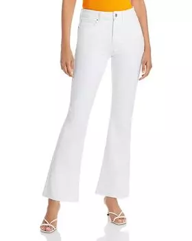 Джинсы-клеш Laurel Canyon с высокой посадкой в цвете Crisp White PAIGE