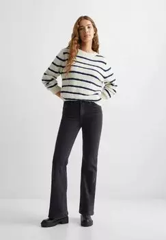 Джинсы-клеш Longflar Mango, цвет black denim
